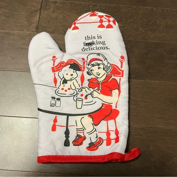 Vintage Looking Funny  Oven Mitts (swear words have been covered photo) - Picture 2 of 5